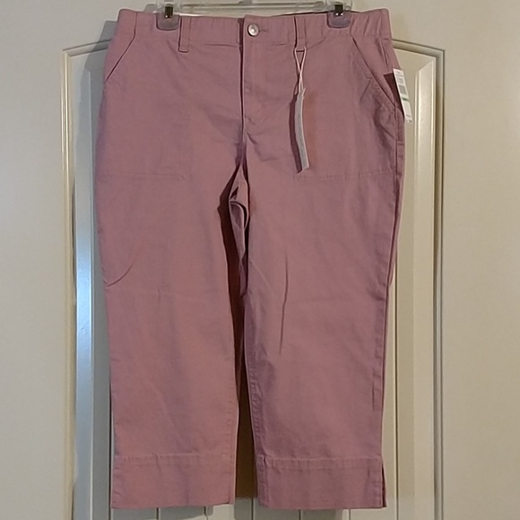 Gloria Vanderbilt mauve haze capris